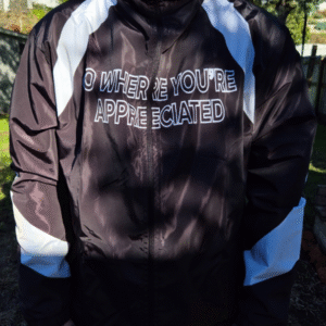 Go Where Your Appreciated Black Wind Breaker